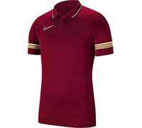 Nike Unisex_Adult Academy 21 Polo Shirt, Team Red/White/Jersey Gold/White, 12-13 Years