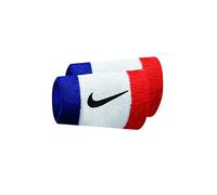 Nike Wristbands - Doublewide Swoosh Sweatbands for Gym, Running, Tennis - Black/White