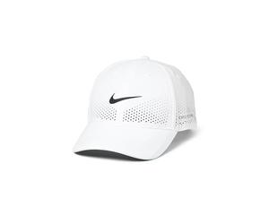 Nike Unisex Adult Dri-Fit ADV Club Structured Swoosh Cap, White/Black, S/M