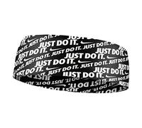 Nike Unisex - Adult Fury Headband 3.0 Forehead BND, Black/White (Printed), One Size