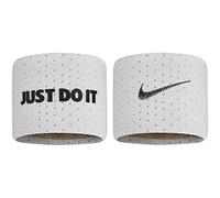 Nike Unisex - Adult M Wristbands 2 PK Terry SweatBND, White/Black, One Size
