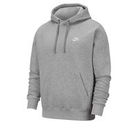Nike Unisex Adult Sportswear Club Hoodie (Dark Grey Heather/Matted Silver/White) - Size Small