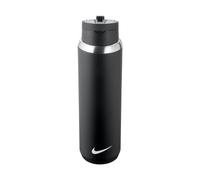 Nike Unisex - Adult SS Recharge Straw Bottle 24 oz Water Bottle, Black/White, 709 ml