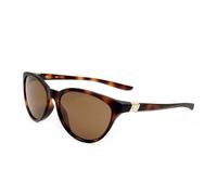 Nike Woman NIKE CITY PERSONA P DM0082 221 Sunglasses Plastic Havana Brown Round Polarized