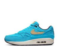 NIKE Unisex Air Max 1 Premium Sneaker, Baltic Blue Sesame Gridiron Sail, 6 UK