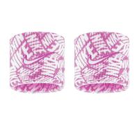 Nike Unisex Classic Swoosh Dri-FIT Wristband (Pink/White) - One Size