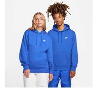Nike Unisex Club Fleece Pullover Hoodie in Royal Blue - Size Medium