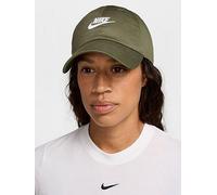 Nike Unisex Club Unstructured Futura Wash Cap, Medium Olive/White, Size M/L, Men Medium Olive/White