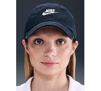 Nike Unisex Club Unstructured Futura Wash Cap, Obsidian/White, Size L/Xl, Men Obsidian/White