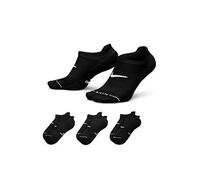 Nike Unisex Everyday Elevated No-Show Socks 3 Pack, Multi-Color, Size L, Men Print