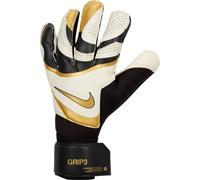 Nike Unisex Goalkeeper Gloves Nk Gk Grp3 - Ho23, Black/White/MTLC Gold Coin, FB2998-011, 6