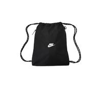 Nike Unisex Heritage Drawstring 2.0 Gym Bag, Black/Black/White, One Size