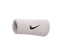 Nike Unisex Jumbo Swoosh Wristband (Pack of 2) (White/Black) - One Size