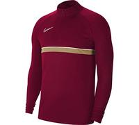 Nike Unisex Kids Acd21 Drill Top Long Sleeve Top, Unisex_Child, CW6112-677, Team Red/White/Jersey Gold/White, 12-13 Years