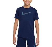 Nike Unisex Kid's Df Hbr T-Shirt, Midnight Navy/University Blue, 158