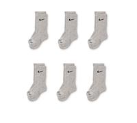 Nike Kids Rn0019 Short Socks 6 Pairs EU 23 1/2-27, grey, One Size