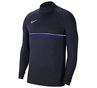 NIKE Unisex Kids Dri-fit Academy Training Sweatshirt, Obsidian/White/Royal Blue/White, XS UK