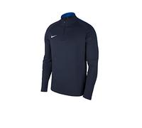 NIKE Unisex Kids Dry Academy 18 Drill Long Sleeve Top, Obsidian/Royal Blue/(White), M UK