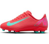 Nike Unisex Kids Jr. Vapor 16 Club Fg/Mg Football Shoe, Ember Glow Aurora Green, 2.5 UK