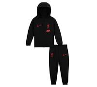 Nike Unisex Kid's Liverpool FC Strike Away Tracksuit, Black/Black/Siren Red/Siren Red, 3-6 Months
