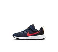 NIKE Unisex Kids Nike Revolution 6 Sneaker Midnight Navy Bright Crimson Black 4.5 UK Child