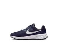 NIKE Unisex Kids Nike Revolution 6 Sneaker Midnight Navy White Flat Pewter 4.5 UK Child