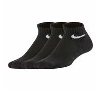 NIKE Unisex Kids Performance Basic Ankle 3 Pairs Eu 18 1/2-23 1/2 SOCKS, Black As