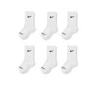 NIKE Unisex Kids Rn0019 Short 6 Pairs Eu 23 1/2-27 SOCKS, White