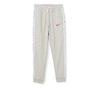 NIKE Unisex Kids Swoosh Pants, Grey Heather/Bright Crimson, One Size UK