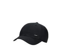 Nike Unisex Kids Unstructured Metal Swoosh Cap, Black/Metallic Silver Black/Metallic Silver