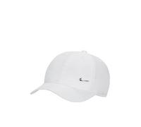 Nike Unisex Kids Unstructured Metal Swoosh Cap, White/Metallic Silver White/Metallic Silver