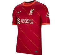 NIKE Unisex Liverpool, 2021/22 Season, Game Equipment, Home Jersey, Gym Red/Bright Crimson/Fossil, L UK