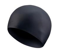 NIKE Unisex Long Hair Silicone Swimming Cap, Black