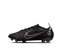 Nike Unisex Mercurial Vapor 14 Elite Fg Firm-Ground Soccer Cleats, Black Metallic Gold Metallic Silver, 6 UK