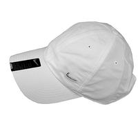 Nike Unisex Metal Swoosh Logo Cap - White/Metallic Silver, One Size