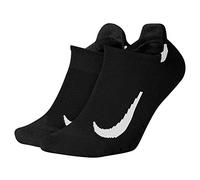 Nike Running Socks Multiplier – No-Show 2-Pack Unisex Black/White Size 46-50