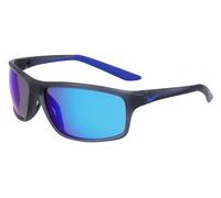 Nike Unisex NIKE ADRENALINE 22 M DV2155 021 Sunglasses Plastic Grey Blue Squared Mirrored