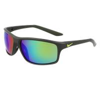 Nike Unisex NIKE ADRENALINE 22 M DV2155 355 Sunglasses Plastic Green Green Squared Mirrored Photochromatic