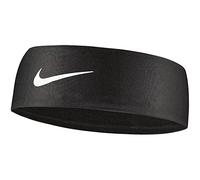 NIKE Unisex NIKE HEADBAND DRY WIDE FURY BLACK, White, One Size UK