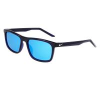 Nike Unisex Nike NIKE EMBAR P FV2409 410 Sunglasses Plastic Blue Navy Blue Squared Polarized Polarized