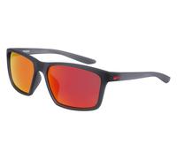 Nike Unisex NIKE VALIANT M FJ1998 021 Sunglasses Plastic Grey opaque Red Squared Mirror