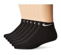 NIKE Unisex Performance Cushion Quarter Socks with Bag (6 Pairs) Blac