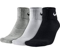Nike Unisex Performance Cushion Quarter Training Socks 3 Pairs