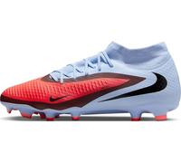 Nike Unisex Phantom 6 High Acad Fg/Mg Football Shoes, Royal Tint/Bright Crimson, 6