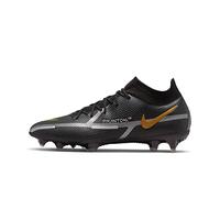 Nike Unisex Phantom Gt2 Dynamic Fit Elite Fg High top, Black MTLC Dark Grey Metallic Gold, 6 UK