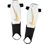 Nike Unisex Shin Pads Nk Chrg Size White/Black/MTLC Gold Coin, DX4608-101, S