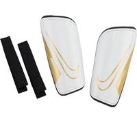 Nike Unisex Shin Pads Nk MERC Hardshell - Fa22, White/Black/MTLC Gold Coin, DN3614-100, L