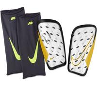 Nike Unisex Shin Pads Nk MERC Lite Suplck - Fa22, White/Black/MTLC Gold Coin, DN3609-101, S