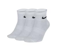 Nike Men's Everyday Cushioned Crew Training Socks (6 Pairs), 100 white., S