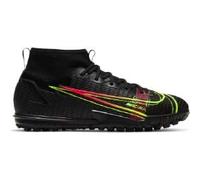 NIKE Unisex Superfly 8 Academy Tf Trail Running Shoe, Black/Cyber-Off Noir-Rage Gree, 2 UK
